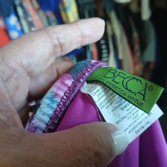 BECCA Multicolor Patterned Swimsuit - Picture 5 of 5